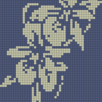 Orchids crochet afghan pattern graph.jpeg
