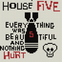 slaughterhouse five cross stitch