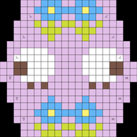 purple sheep and flowers