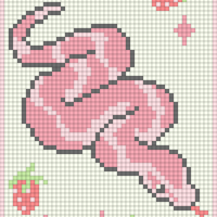 Pink snake petit