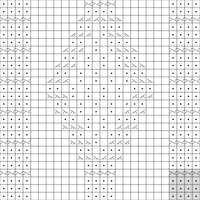  moss stitch cable panel 26 stitches wide