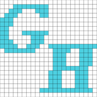 Cross stitch letters