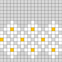Copy of Little white flowers on the black (pattern)