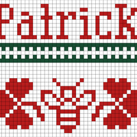 3 Bee and Shamrock stocking