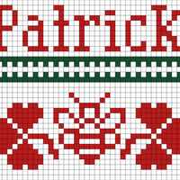 Copy of 3 Bee and Shamrock stocking