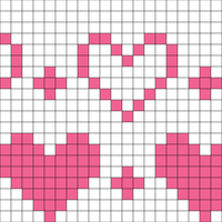 Hearts pattern
