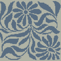 blue flower tapestry