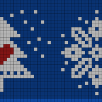  christmas tree with heart and snowflake 3 - Elsa