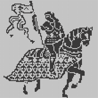 Joanne D'Arc (image from the Antique Pattern Library)