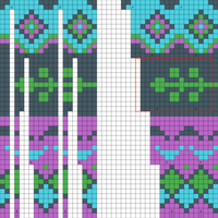 Colorwork sweater #1 yoke