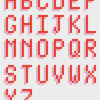 Copy of Shadow Monospace Alphabet