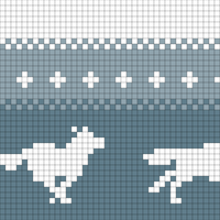 Copy of Copy of Copy of Copy of Running Wolves Wolf (50 stitches)