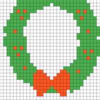 Wreath for stocking