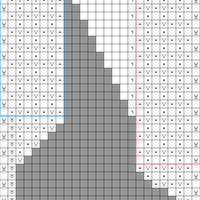 begin increase left, slip first, opposite rib, m1L right side