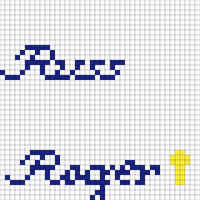 ROGER AND RUSS  handwriting