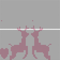 Copy of Copy of Fair Isle Blanket Reindeer 72 - 143