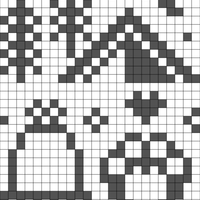 black and white version of Marlee's touque
