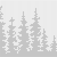 Forest Treeline - Knit Flat