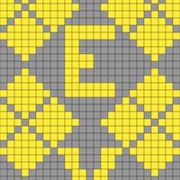 Iowa Hawkeye doubleknit scarf - Design by Bill Turner on Ravelry  - Panel 2