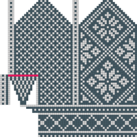 Worsted Mitten Template
