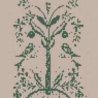 Fraktur Cross Stitch Pattern Fraktur Birds Sampler 6 _ Inspire Uplift.jpg