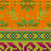 Copy of Orange fairisle jumper