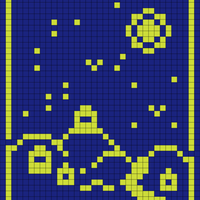 sun+moon doubleknit tapestry