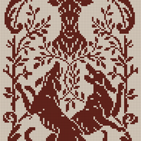 Deer & The Dogs - Heraldic Motif