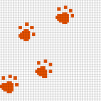 Cat paw prints