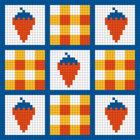 Copy of Copy of Checkered/Strawberry Bag