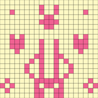 pink n yewllow flower wabbet