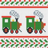 Copy of Train Christmas Stocking version #2