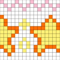 Stars (24 stitches by 13 rounds)