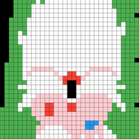 Santa Stocking Knit Flat