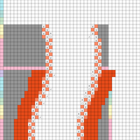 Wiggly scarf - playing with size
