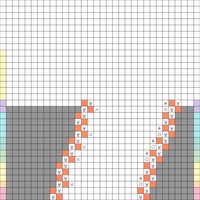 Wiggly scarf - playing with size 1