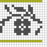 Scrolling flower border