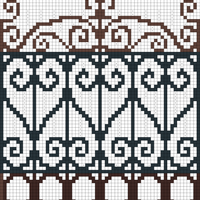 gothic fence top section