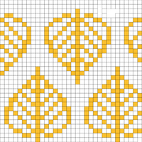 Aspen leaves ornament