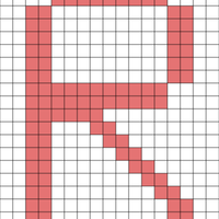 bunting letters - R