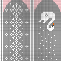 Swan Mitten Left