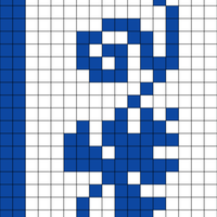 Blå folket crochet