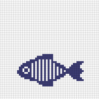 Copy of Copy of Blue Fish Chart Knitting