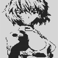 This is Rey Ayanami from Neon Genesis Evangelion, a portrait made by me w_ photoshop.jfif