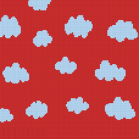 Cardigan cloud - RED&BLUE