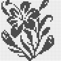 flower filet crochet