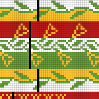 Hungarian florals cowl final charts