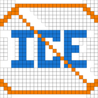 No Ice orange and blue