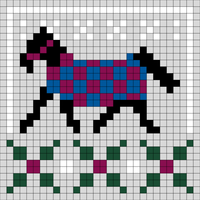 Horse Snow Scene