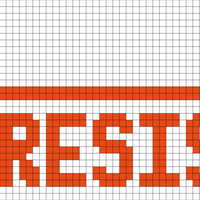 Resist Hat with snowflake motif